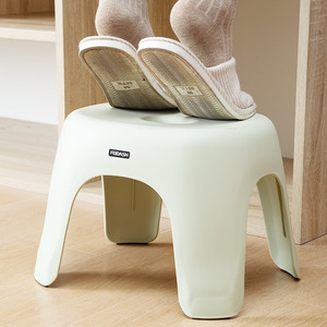 Feida Sanhe <b>Plastic</b> Bath <b>Stool</b> Light Green Thickened Non Slip Toilet Seat For Kids And Adults Stackable Design - Product Image 2
