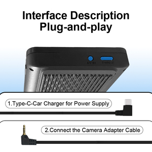 Baby Car Monitor for 2 Kids 6.86 Inch 1CH/2CH Display With IR <b>Night</b> <b>Vision</b> <b>Camera</b> Rear Facing Seat Backseat YB-406CA-R Dual Baby - Product Image 2