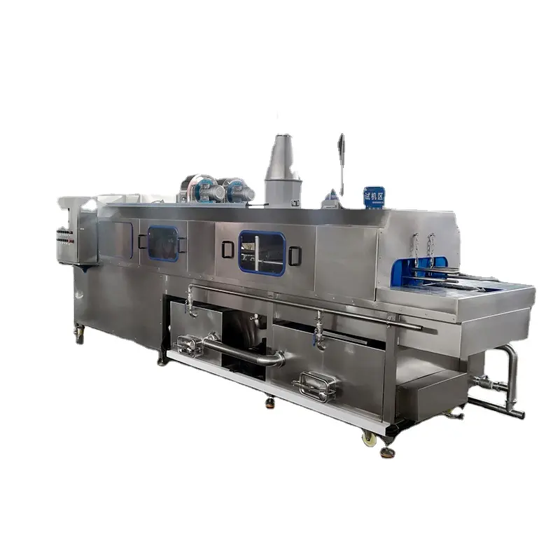 Automatic Automatic Bakery Trays Cleaning Machine Industrial Baking Tray Washer Crate Basket Washer Container Washing Machine