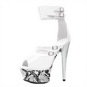 Nuevos Tacones de Plataforma de 20 cm para Bailarina Exótica, con Correa de Tobillo, para Pole Dance, con Punta Abierta, Estilo Gótico, para Club Nocturno, Sensuales - Product Image 1