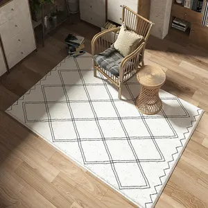 Desain Modern Kualitas Bagus Bergambar Karpet Area Ruang Tamu