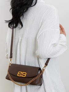 Senior Sense Chain Small Square Bag Mujer Nueva moda Axila Bag Light Luxury Single Shoulder Crossbody Bag para mujeres Daily - Product Image 5