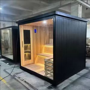 Stile moderno 2 3 persone Finnish <span class=keywords><strong>Sauna</strong></span> a <span class=keywords><strong>infrarossi</strong></span> tradizionale <span class=keywords><strong>Sauna</strong></span> in legno massello in legno - Product Image 4