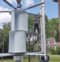 Éolienne verticale VAWT à faible niveau de bruit 5KW 48V 96V 120V 220V 240V 380V moulin à vent