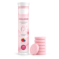 Comprimés effervescents OEM 1000mg L-glutathion Vitamine C, produits de santé, supplément de beauté, collagène pour le blanchiment de la peau