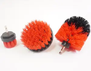 Hot sale 3pcs rotary dill round soft bristle car wash brushes