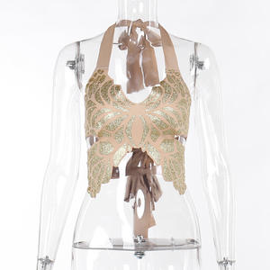 <span class=keywords><strong>Canottiera</strong></span> elegante con stampa a farfalla da <span class=keywords><strong>donna</strong></span> in morbido poliestere canotta da vacanza senza maniche con cinturino regolabile 3220 - Product Image 6