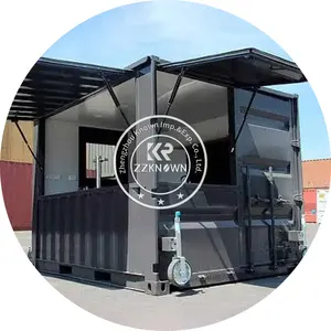 Portable Full Made Tiny Fold able Expandable Prefabricated Bar Cafe Coffee Container Shops House With Equipment