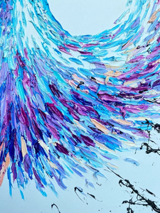 Pittura Ballerina di arte della parete di danza moderna testurizzata - Product Image 4