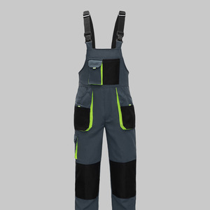 Quần áo bảo hộ lao động nam thoáng khí, kiểu yếm, nhiều túi & in nổi, dành cho công việc xây dựng - Product Image 4