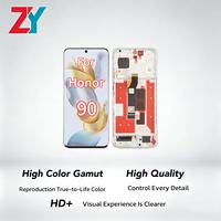Écran tactile OLED LCD avec cadre pour Honor 90 – Pièce de rechange haute définition, large gamme de couleurs, pour réparation de téléphone portable