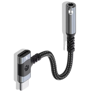 2-Trong-1 USB C Để 3.5Mm Adapter Với 3A Nhanh Chóng Sạc Nylon Áo Khoác Pd <span class=keywords><strong>Dongle</strong></span> Cho Tai Nghe AUX Mic Jack 3.5Mm Headphone Sạc - Product Image 6