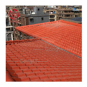 Asa Upvc Feuilles de toiture en plastique colorées en PVC Toit en <span class=keywords><strong>bambou</strong></span> ondulé Tôles de toiture en plastique espagnol synthétique Asa Pvc - Product Image 3