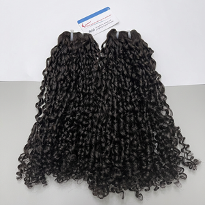ผมแท้ 100% แบบพิกซี่ ลอนหยิก สีดำธรรมชาติ ขนาด 8-36 นิ้ว ขายส่ง - Product Image 1