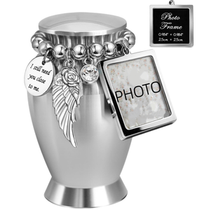 Urna Conmemorativa para Cenizas <span class=keywords><strong>de</strong></span> Mascotas con Marco para Foto, Pequeño Recuerdo Personalizado con Grabado, Decoración para el Duelo por la Pérdida - Product Image 1