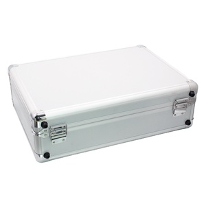 Hộp Đựng Máy Tính Xách Tay Bằng Nhôm Màu Bạc & Đen-Hộp Sắp Xếp Hồ Sơ Văn Phòng Doanh Nghiệp Chuyên Nghiệp & Hộp Đựng Dụng Cụ - Product Image 4