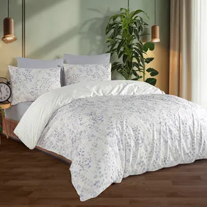 Parure de lit double Karden Flower Dream Cotton Mirella 100% coton popeline, plusieurs couleurs, housse de couette, drap plat, 2 taies d'oreiller - Product Image 6