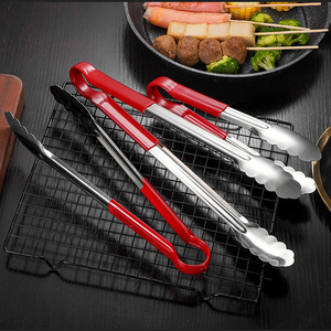 Premium Quality Anti Slip Stainless Steel Steak <strong>Tongs</strong> Cooking Kitchen Clip,Kitchen Buffet Party Catering Salad <strong>Serving</strong> <strong>Tongs</strong> - Product Image 2