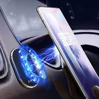 Support de téléphone portable magnétique rotatif réglable, multifonctionnel, pliable, en aluminium, pour tableau de bord de voiture, hauteur réglable