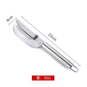 Cuchillo para abrir el vientre del pescado de acero inoxidable, herramienta multiusos de 23 cm para preparar mariscos - Product Image 4