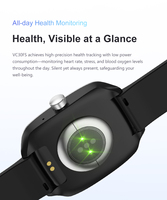 Reloj Inteligente Deportivo a Prueba de Agua DIRAY, Mejor Calidad, Sensor S7 VC30FS, Monitor de Frecuencia Cardíaca, Oxígeno en Sangre, Estrés y Sueño 24H