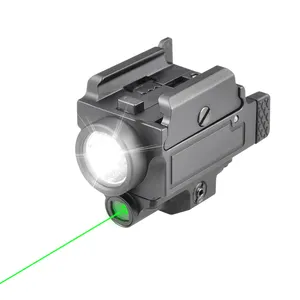 Pro 800Lumen Taschenlampe mit 5mW Laser Combo leuchtet grünes taktisches Licht