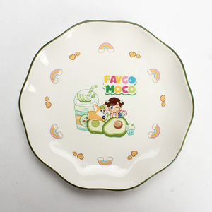Vajilla de cerámica MOCO personalizable de alta calidad, platos para servir, platos de desayuno estilo coreano, bandejas bonitas. - Product Image 1