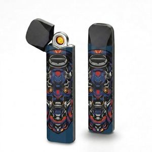 Slim Flameless Creative Metal Electric USB Rechargeable Cigarette <b>Lighter</b> <b>Windproof</b> Plasma Arc with Custom Logo for Gifts - Product Image 4