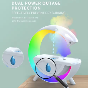 Minigo Rain Cloud Humidifier Colorful Atmosphere Light Household USB Night Light Water Droplet Backflow Anti Gravity Humidifier - Product Image 5