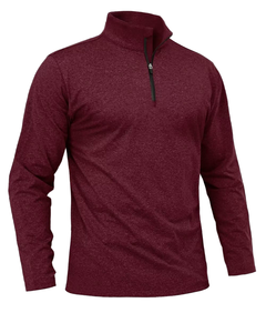 Camiseta Deportiva Activa con Logotipo Personalizado, Cierre de Cremallera 1/4, Secado Rápido, 100% Poliéster, Camiseta de Verano para Hombre, Venta al por Mayor - Product Image 1