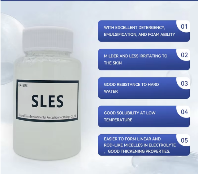 Professional Grade Fast Dissolving Stable Batch Quality Perfect Blending Sodium Lauryl Ether Sulfate SLES for Industrial Cleaner