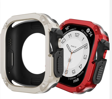 Armor Shell 2 in 1 Case for Apple Watch Ultra 49mm 41mm TPU+PC Shockproof Protector for Iwatch case Smart Watch Accessories