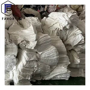 Tshirt tergicristallo stracci di cotone abbigliamento usato taglio industriale pulizia olio per la pulizia industriale 10100 kg/bag