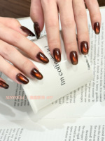 Nouveau kit de vernis à ongles gel effet œil de chat rouge 12 couleurs, haute saturation, brillance transparente, paillettes magnétiques
