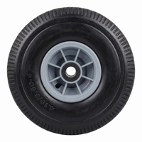Roue industrielle en mousse PU de 10 pouces pour chariot d'entrepôt 4.10/3.50-4, roue pleine anti-crevaison en polyuréthane pour la logistique, vente en gros