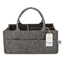 Sac à couches en feutre non tissé transfrontalier grande capacité multifonction 3 compartiments sac à main portable pour maman modèle maison