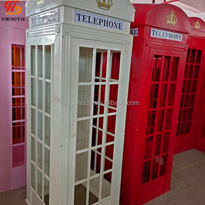 Hot Selling Elegant British London Telephone Booth White Metal Telephone Stand Multi Color Custom Booth <b>Wedding</b> <b>Prop</b> - Product Image 4