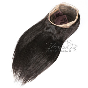 VMAE fabbrica di alta qualità brasiliano dritto Remy vergine capelli umani pieni di pizzo parrucche di colore naturale capelli europei lunghi - Product Image 3