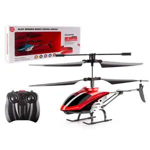 3.5CH Infrared Remote Control R/C Alloy Helicopter USB Charging Airplane RC Flying Aircraft RC Plane Model Toys for Kids
