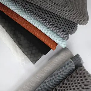 Nhà Máy 3D Spacer 100% Polyester Không Khí Lớp Lưới Bánh Sandwich Vải Cho Giày Lưới Trên Vải