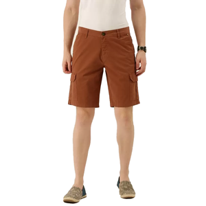 Pantalones Cortos Cargo Casuales de Tallas Grandes, Transpirables, Resistentes al Viento, Diseño Personalizado, Color Sólido, Decoración con Cremallera, Elegantes para el Verano - Product Image 4