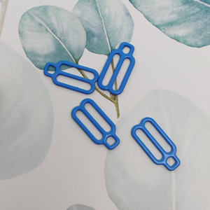 Accessoires de soutien-gorge en laiton pour femmes, anneau coulissant de haute qualité, fermoir à clip, boucle, crochet enduit de nylon pour la fabrication de sous-vêtements - OEM disponible - Product Image 4