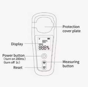 Portable Portable Lait Bière Miel <span class=keywords><strong>Confiture</strong></span> Auto Numérique Brix Mètre Réfractomètre BM-03 - Product Image 3