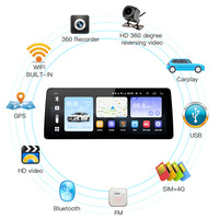 Reproductor Estéreo Multimedia de 12.3 Pulgadas para Coche con Pantalla Táctil, Android, GPS, Audio, Radio, Carplay Inalámbrico, BT y Video para Honda Civic 2006~2011