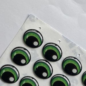 ملصق لاصق عالمي قابل للتخصيص من البلاستيك الأخضر لعيون اللعب ملصق خاص مخصص لسلسلة عذاب الإيبوكسي للملصقات والتغليف - Product Image 5