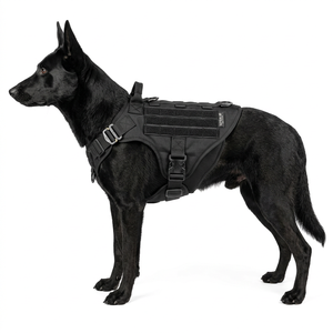 Tactical Vest Dog <b>Harness</b> Heavy Duty Training <b>No</b>-<b>Pull</b> K9 Vest Handle Molle System for Large Dogs - Product Image 3