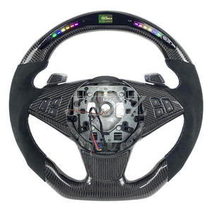 Volante de Fibra de Carbono y Gamuza Alcántara con Pantalla LED para <span class=keywords><strong>BMW</strong></span> <span class=keywords><strong>E60</strong></span> E61 <span class=keywords><strong>M5</strong></span> E63 E64 M6 <span class=keywords><strong>Interior</strong></span> de Coche Mejorado - Product Image 1