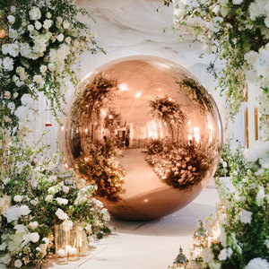 Bola de espejo inflable grande, globo de <span class=keywords><strong>discoteca</strong></span> brillante, <span class=keywords><strong>esfera</strong></span> flotante de PVC metálico <span class=keywords><strong>para</strong></span> decoración de escenario de fiesta de boda, accesorios <span class=keywords><strong>para</strong></span> eventos - Product Image 5