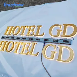 Stainless Metal Free Customized Outdoor Indoor Light Up Letter Company Logo 3D Channel Letter Led Backlit Channel Letter Sign