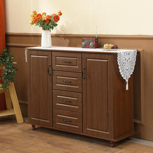 <span class=keywords><strong>Commode</strong></span> en bois massif avec tiroirs et portes, armoire de rangement moderne pour chambre à coucher, disponible en 3/4 tiroirs - Product Image 4